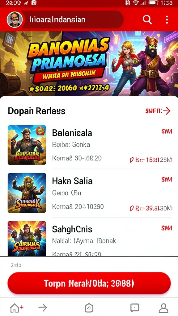 Tampilan antarmuka yang menarik dan modern.