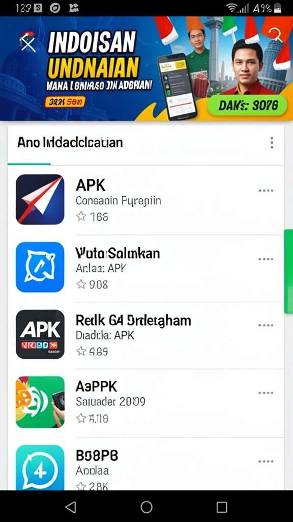 Tampilan awal yang menarik dan mudah dipahami.