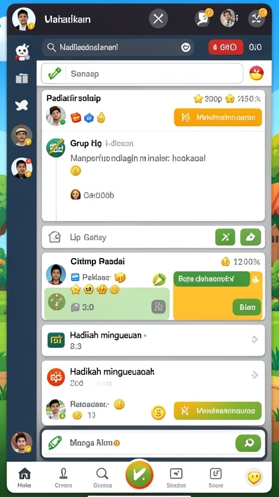 Dua pemain bersaing dalam permainan domino yang seru.