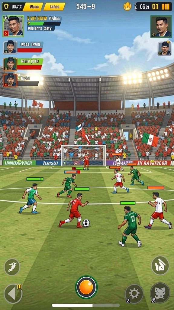 Tangkapan layar menunjukkan aksi mendebarkan dalam game FA99.