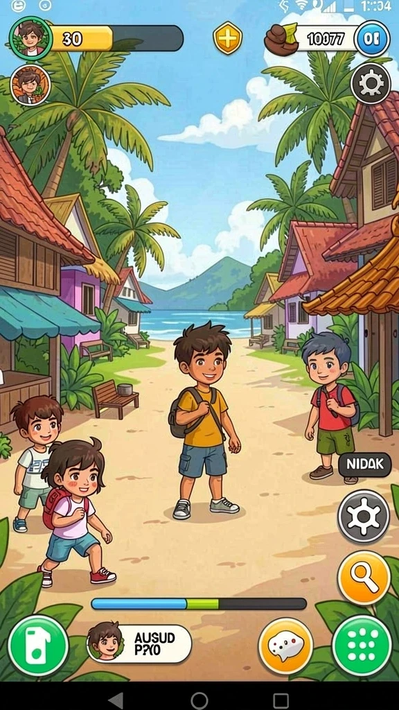 Karakter yang unik dan dapat disesuaikan.