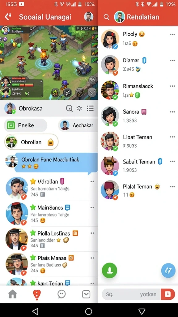 Tampilan awal yang menarik dan penuh warna.