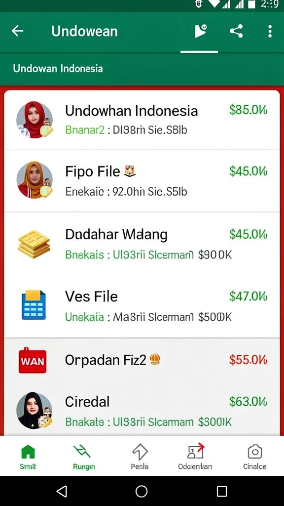 Tampilan antarmuka yang user-friendly dan menarik.