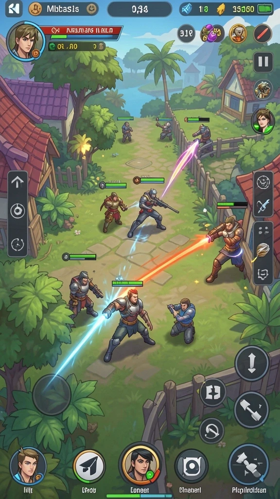 Screenshot menunjukkan berbagai karakter unik yang bisa dimainkan.