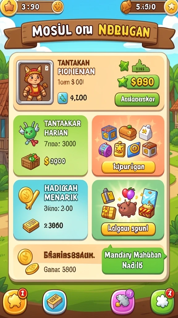 Screenshot menunjukkan grafis yang menawan dari J200M.