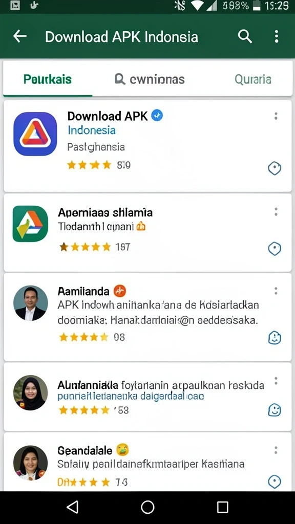 Menu utama JKTPLUS dengan tampilan yang menarik.