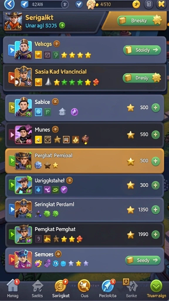 Tampilan antarmuka yang menarik dan user-friendly.