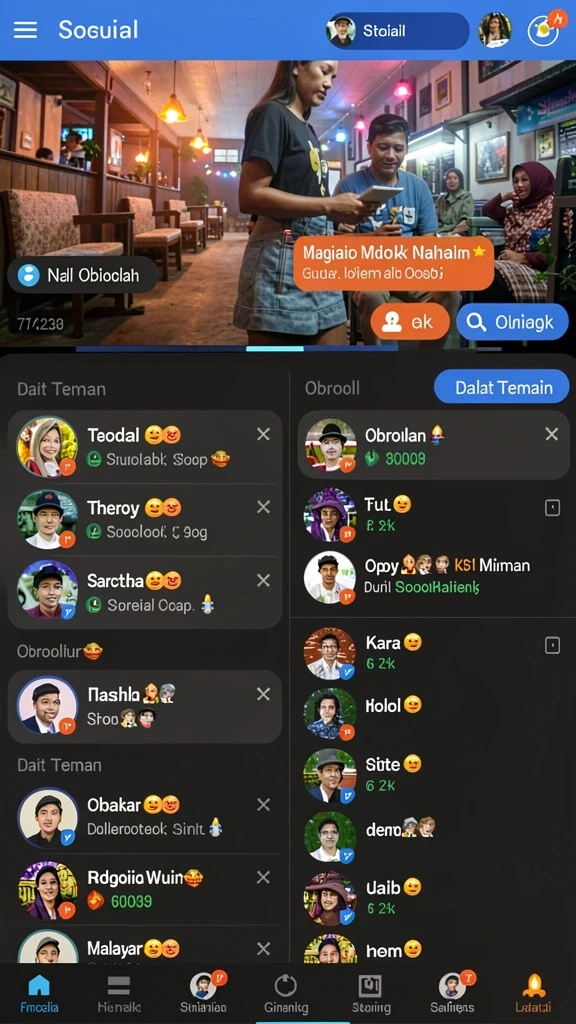 Screenshot kedua menampilkan berbagai tema slot yang tersedia.