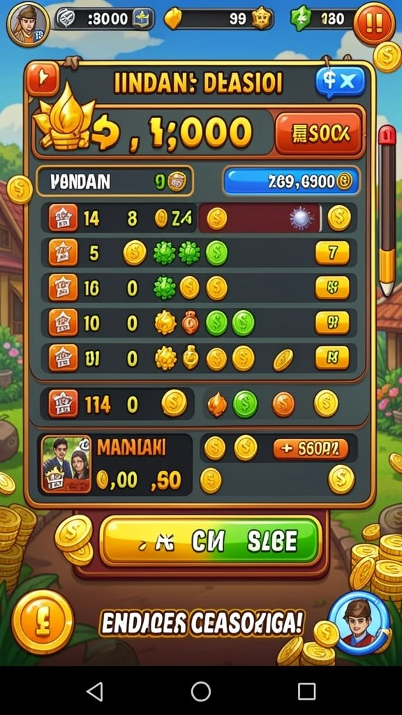 Karakter yang dapat dipilih dengan kostum unik.