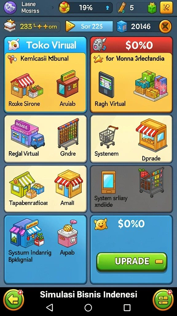 Screenshot menunjukkan pemandangan indah dari dunia RPGAME.