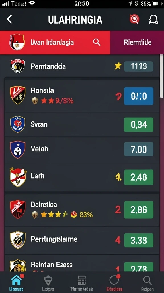 Menu utama RPVIP8 yang menampilkan berbagai opsi permainan.