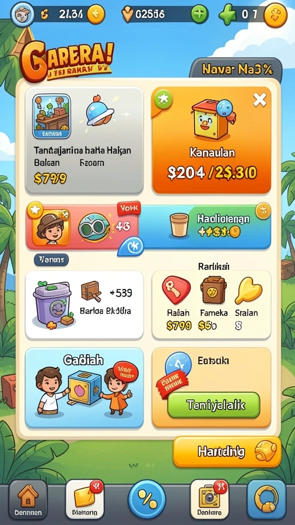 Pilihan tema permainan yang beragam untuk semua selera.