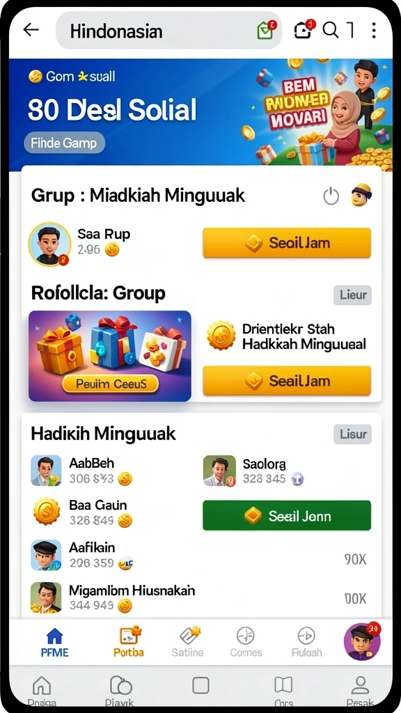 Tampilan antarmuka yang sederhana dan menarik.