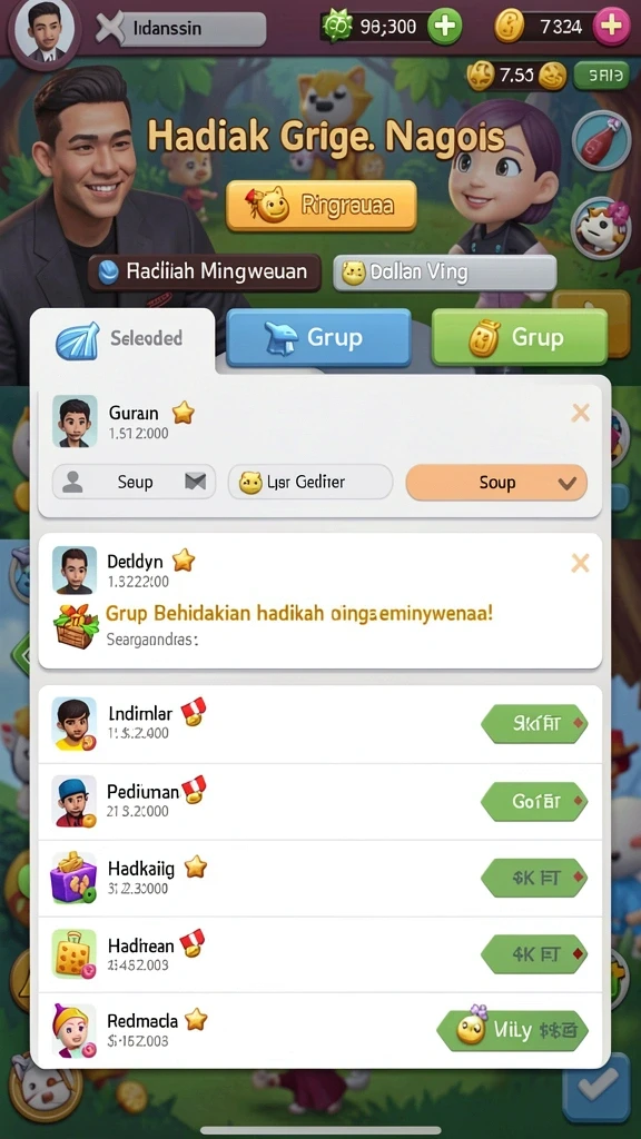 Tampilan antarmuka yang menarik dan modern.