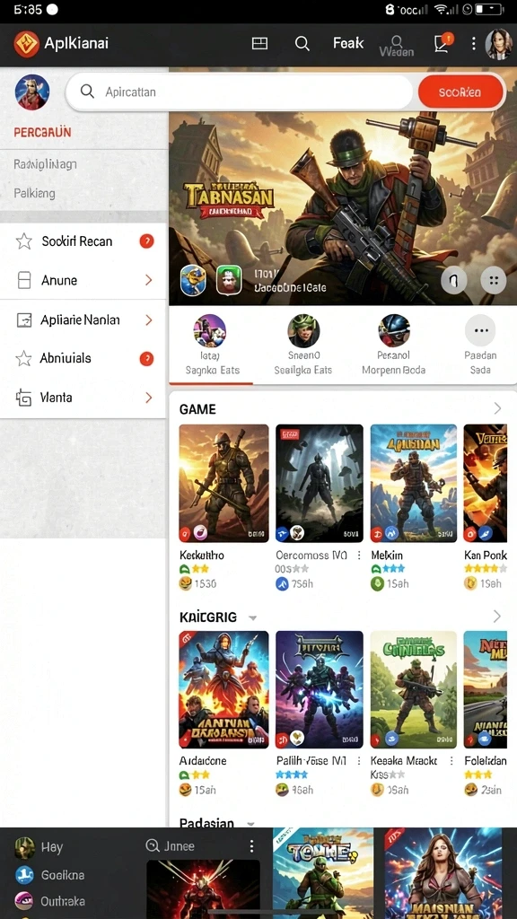 Tangkapan layar menunjukkan grafik yang indah dan detail lingkungan.