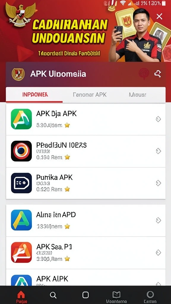 Tampilan antarmuka yang user-friendly.