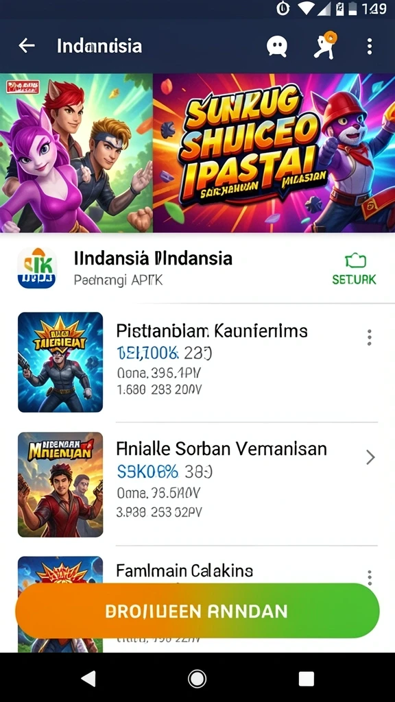 Mode permainan yang variatif dan menyenangkan.